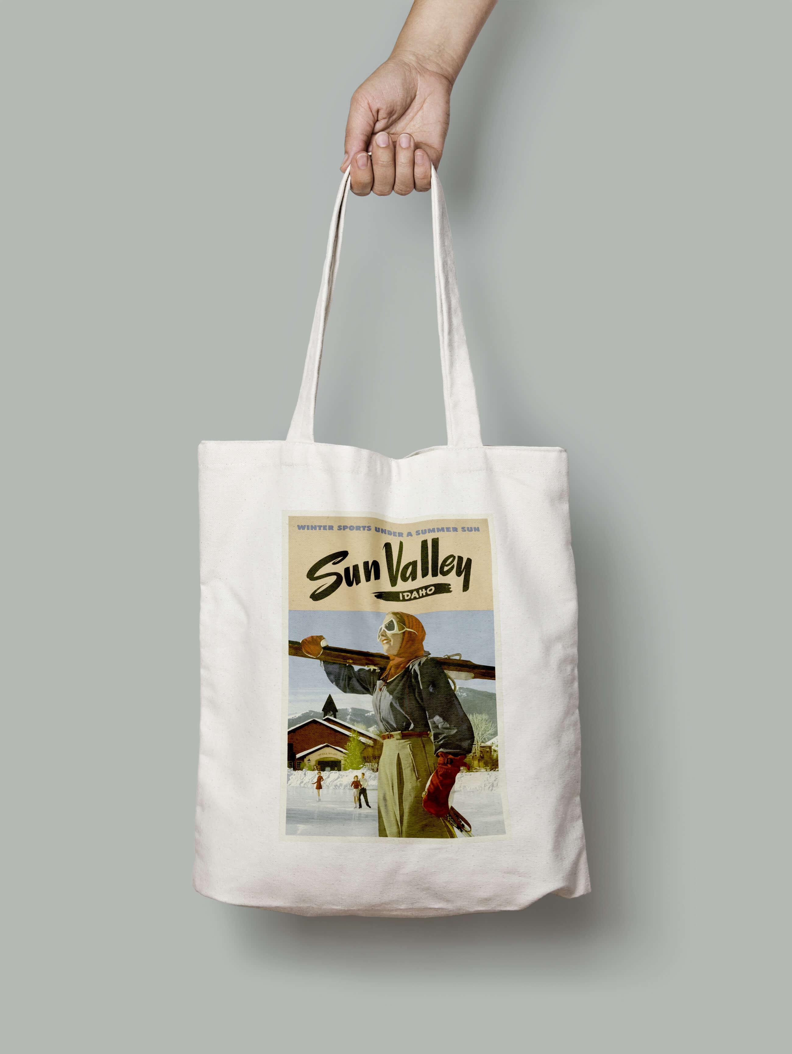 Эко-сумка Зимние виды спорта под летним солнцем шопер (sun_valley_idaho_2_Bag)