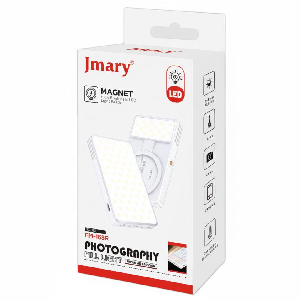 Світло портативне LED JMARY FM-168R для фото та відео CRI95+ 3000 мА·год Білий (32007901) - фото 2