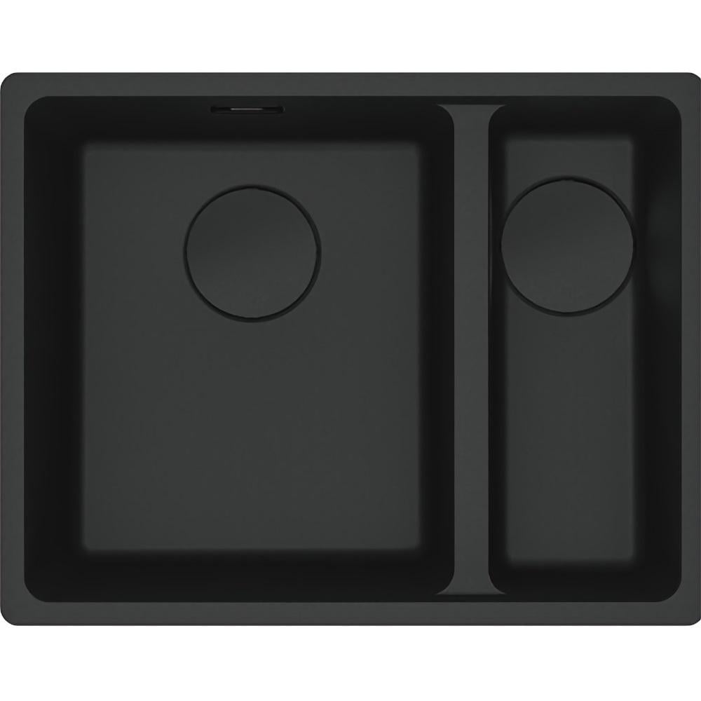 Мойка кухонная Franke гранит 125.0699.229 полторы чаши 553x433 мм прямоугольная Черный (224298)