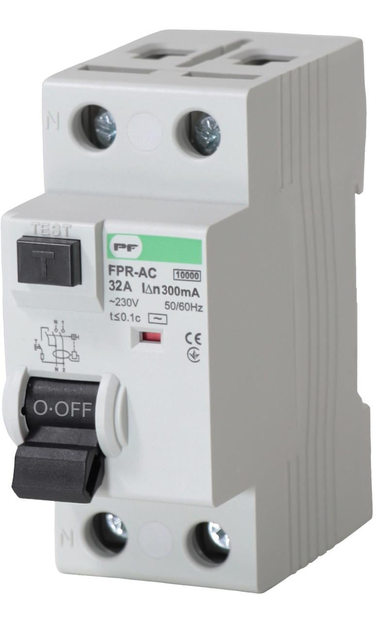 Реле дифференциальное Промфактор FPR-AC C32 300 мА 2P FPR2032300AC (3016635443)