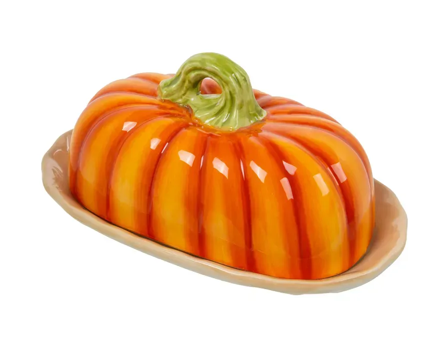 Масленка керамическая Тыква 22х13х11,5 см (927-016) - фото 2