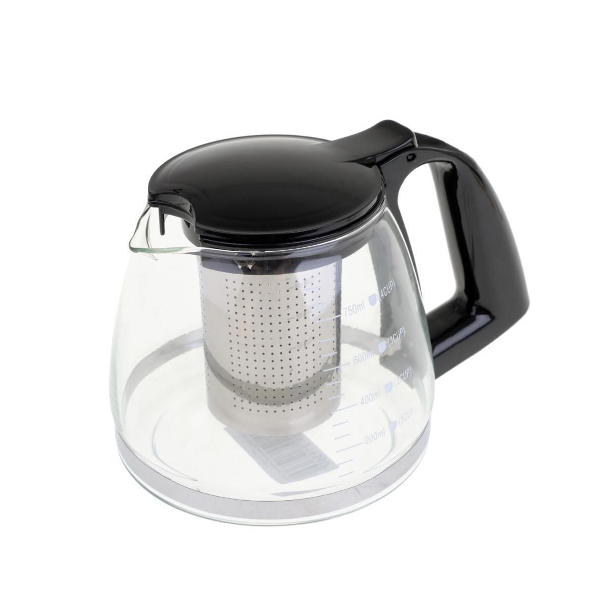 Заварник скляний з сіткою Lora NG17 750 мл