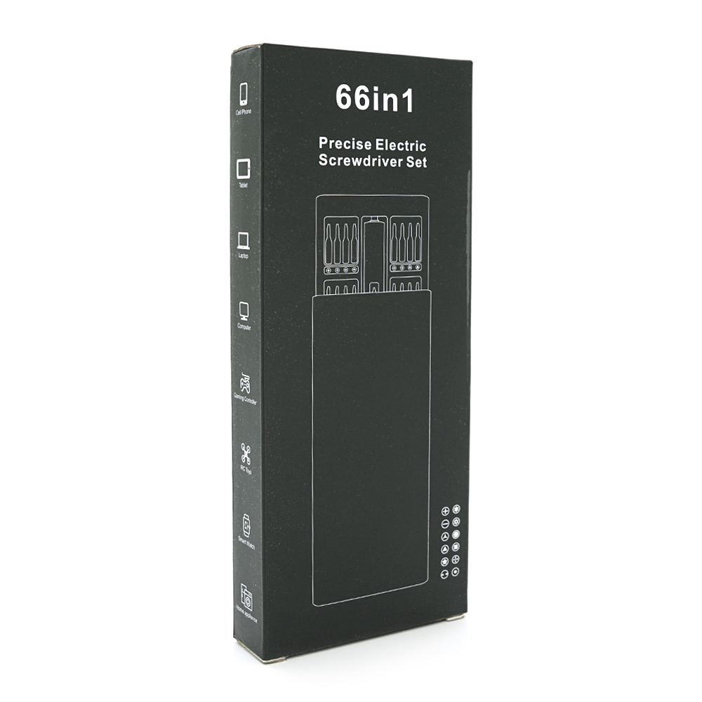 Набір електрична викрутка з бітами 66-in-1 T3 магнітні алюміній довжина тримача 180 мм (YUT_V7419) - фото 2