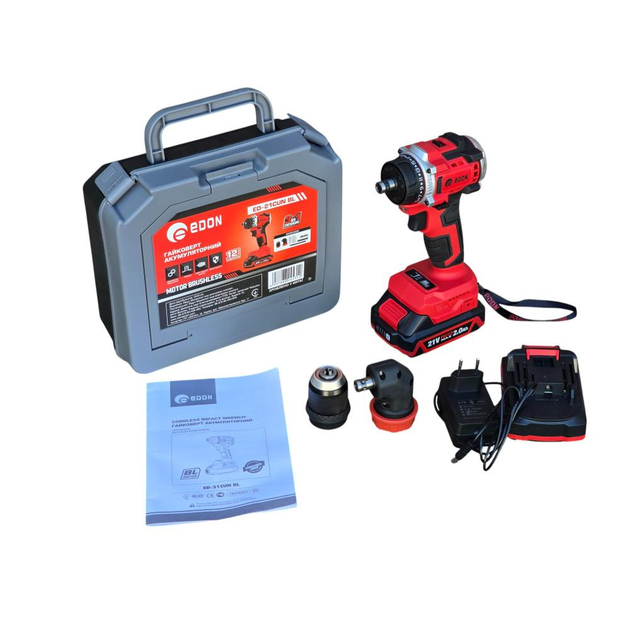 Шуруповерт аккумуляторный Edon ED-21CUN BL (30079742)