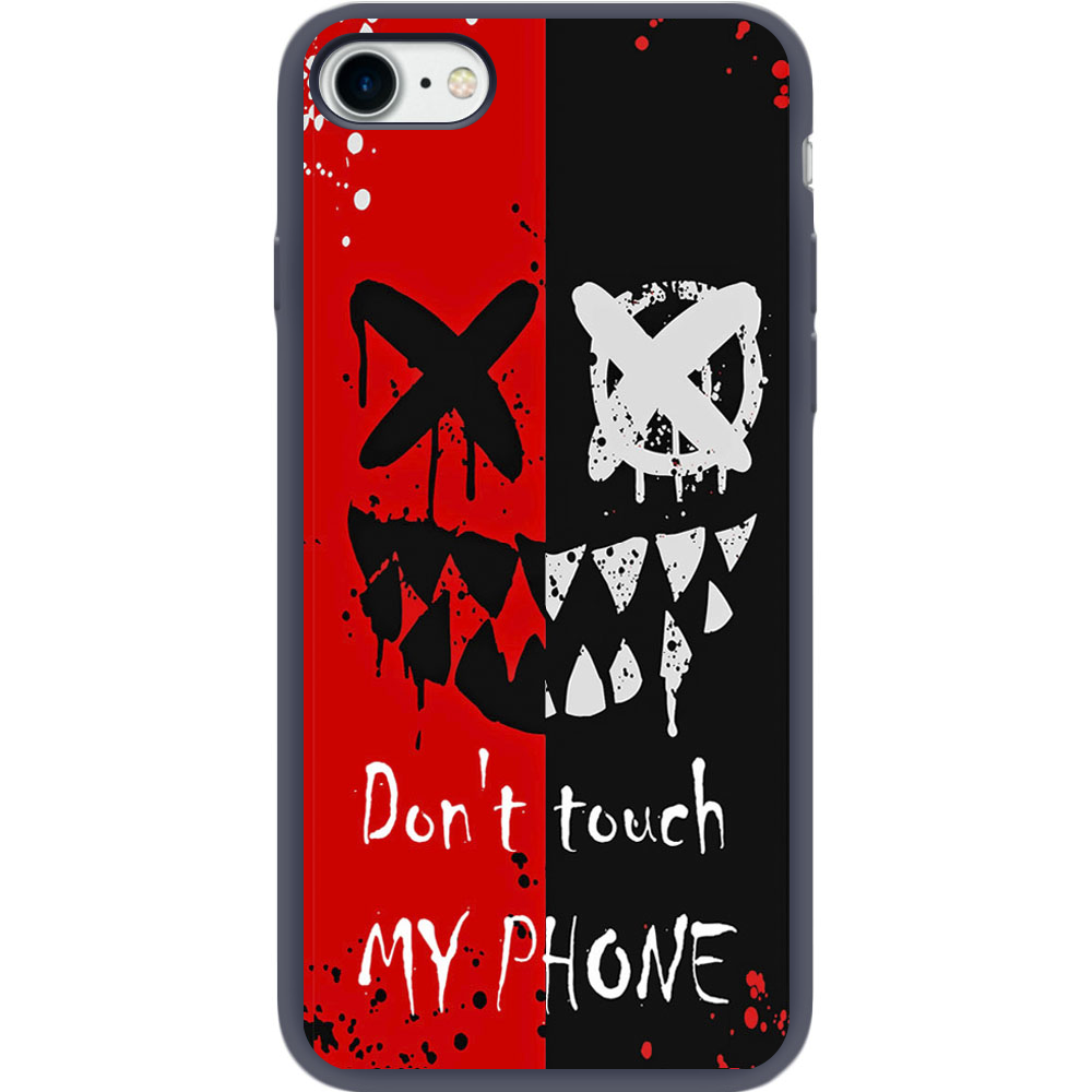 Чохол BoxFace Apple iPhone 7/8 SE 2020 Bad Smile Синій силікон (26205-up2468-35448)