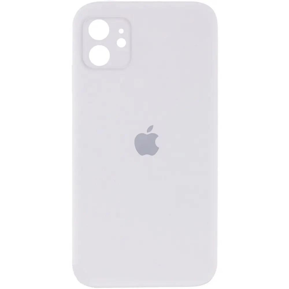 Силіконовий Чохол Накладка з Квадратними Бортиками Silicone Case для iPhone 11 Whine - фото 1