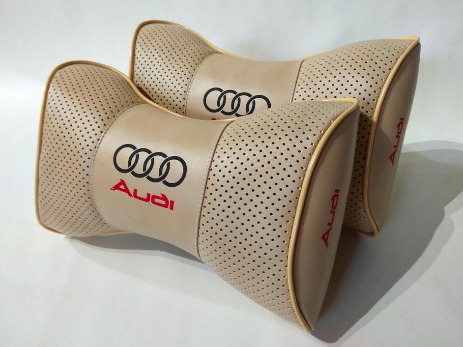 Подушка на подголовник авто Audi 2 шт. (00683)