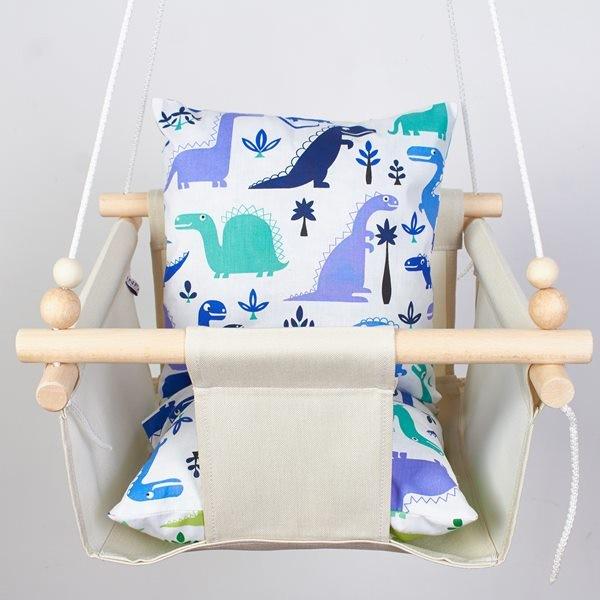 Дитяча гойдалка Infancy Дино Молочний (10058680) - фото 3 Дитяча гойдалка Infancy Дино Молочний (10058680) - фото 3