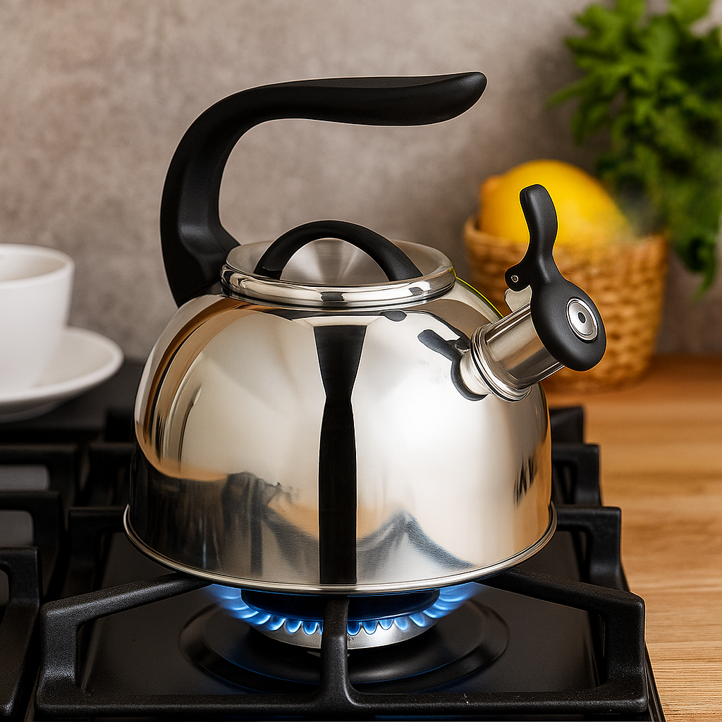 Чайник для плиты PureSteel с свистком одинарное дно нержавеющая сталь 2,5 л (03-MH-5176) - фото 8 Чайник для плиты PureSteel с свистком одинарное дно нержавеющая сталь 2,5 л (03-MH-5176) - фото 8