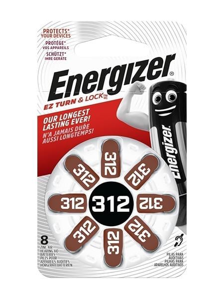 Батарейки для слухового апарата Energizer Zinc Air 312 8 шт. (1620821995)