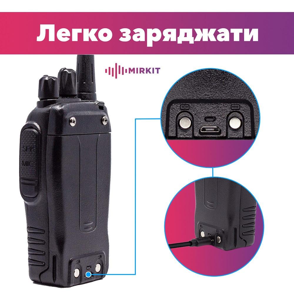 Рація Baofeng BF-888S G USB з ремінцем на шию 10 шт. (8743) - фото 4