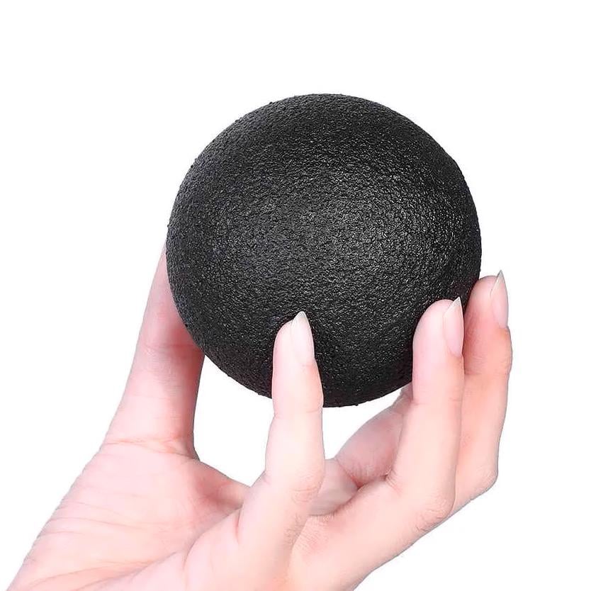 Масажний м'ячик OSPORT MS 3338-1 EPP 8 см Чорний