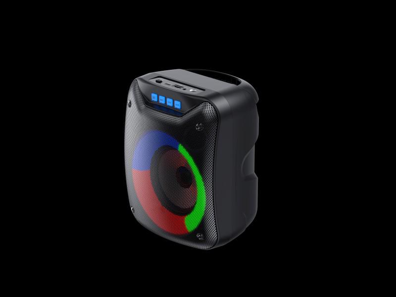 Колонка портативная Havit HV-SQ121BT подсветка RGB 7 W Black - фото 3