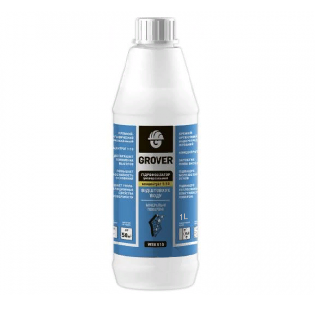 Гидрофобизатор-концентрат 1:10 Grover WRK водоотталкивающая пропитка 610 1 л (1692113834) Гидрофобизатор-концентрат 1:10 Grover WRK водоотталкивающая пропитка 610 1 л (1692113834)