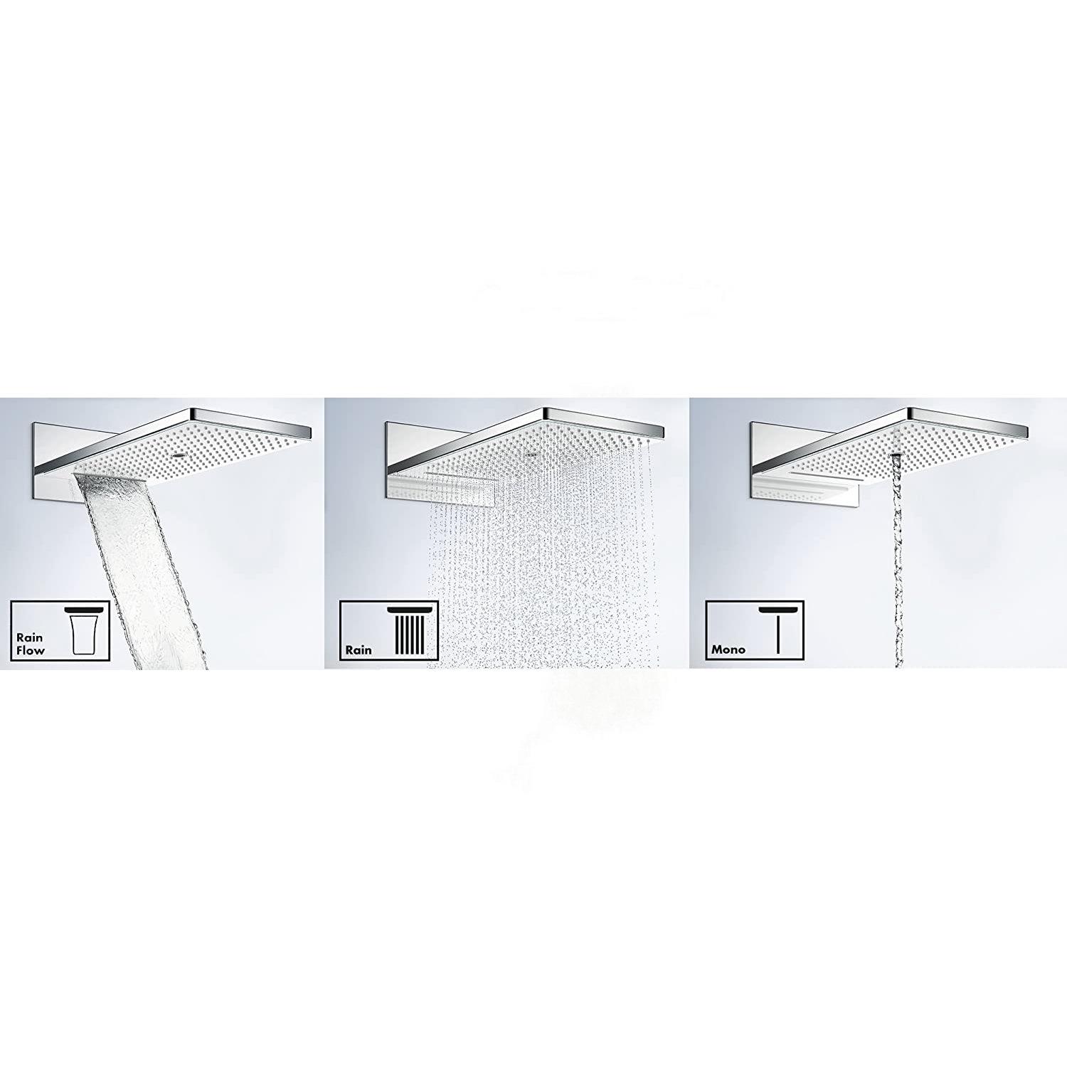 Душ верхній із кронштейном Hansgrohe Rainmaker Select 24001400 258 мм Хром (77997) - фото 4