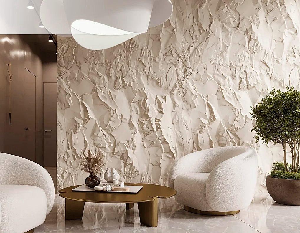 3D-панель гипсовая Скала большая 490х490х70 мм - фото 2