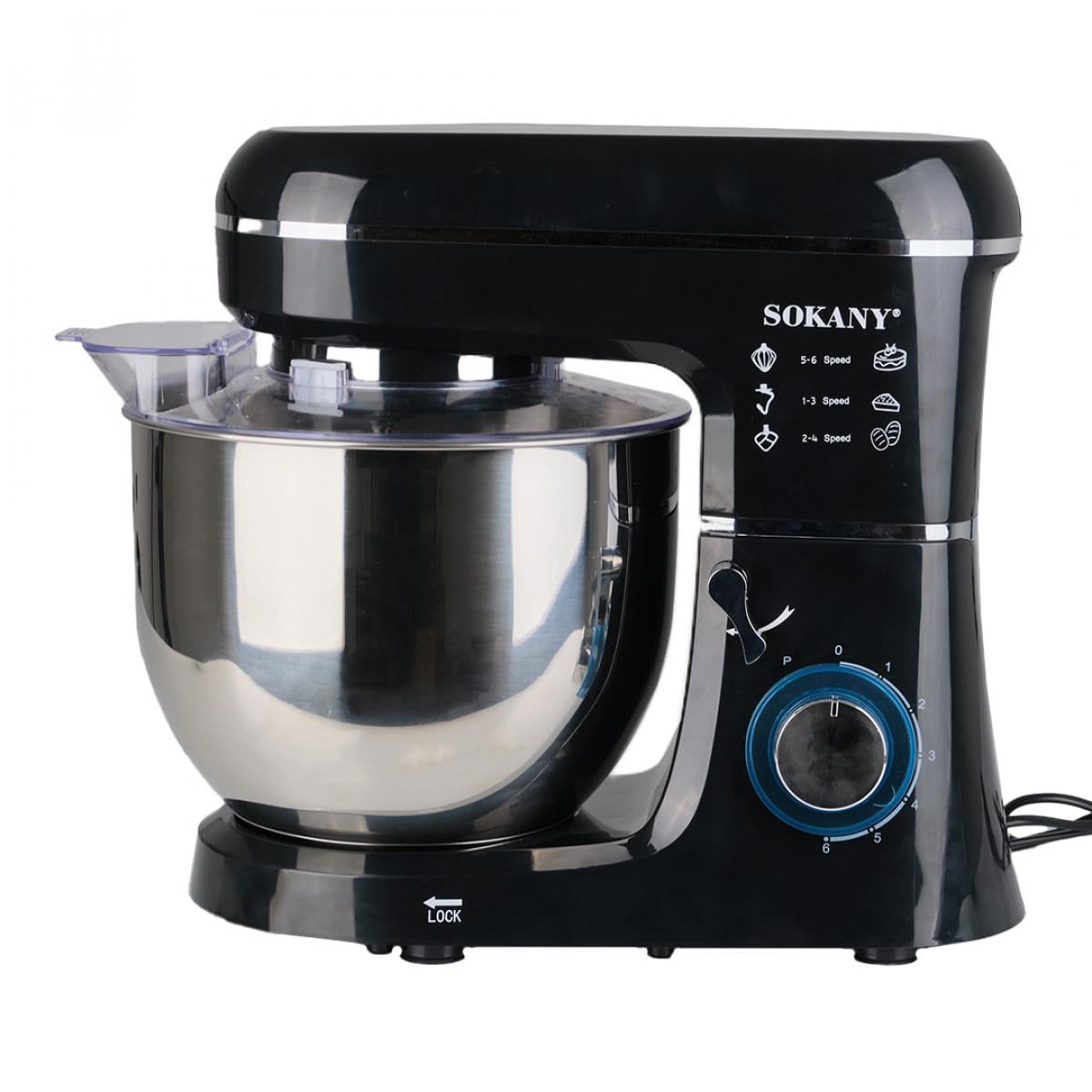 Миксер планетарный Sokany SK-275 с чашей 8 л Черный (SK275BST)