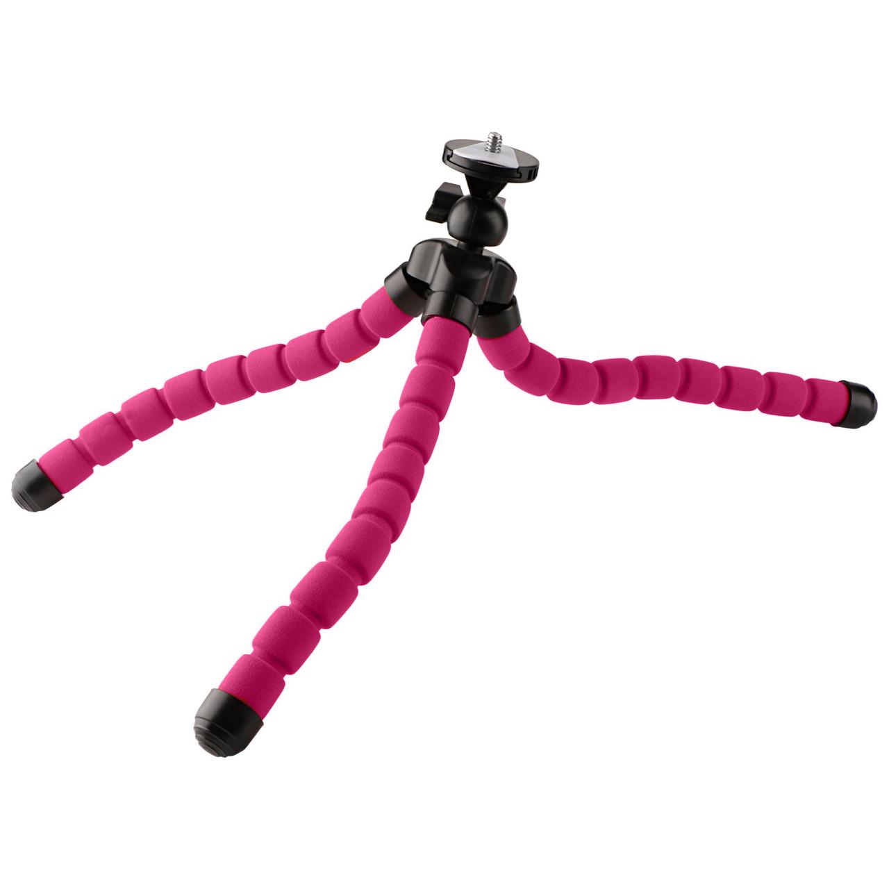 Настольный штатив Alitek Flexible Sponge Long с держателем для телефона Pink - фото 5