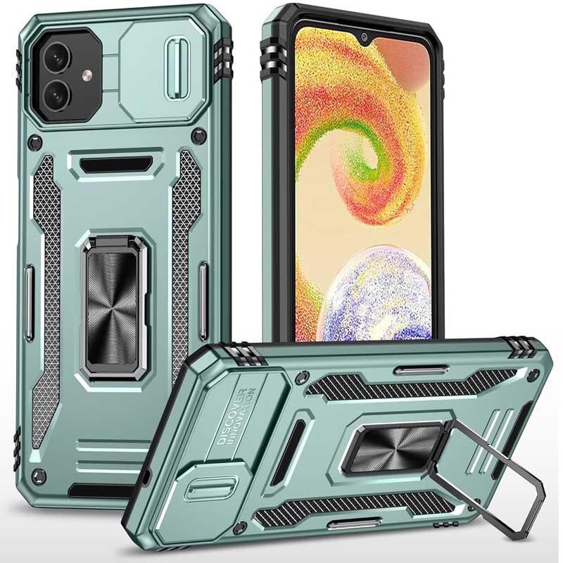 Протиударний ударостійкий чохол Camshield Army Ring для Samsung Galaxy A05 Зелений / Light Green