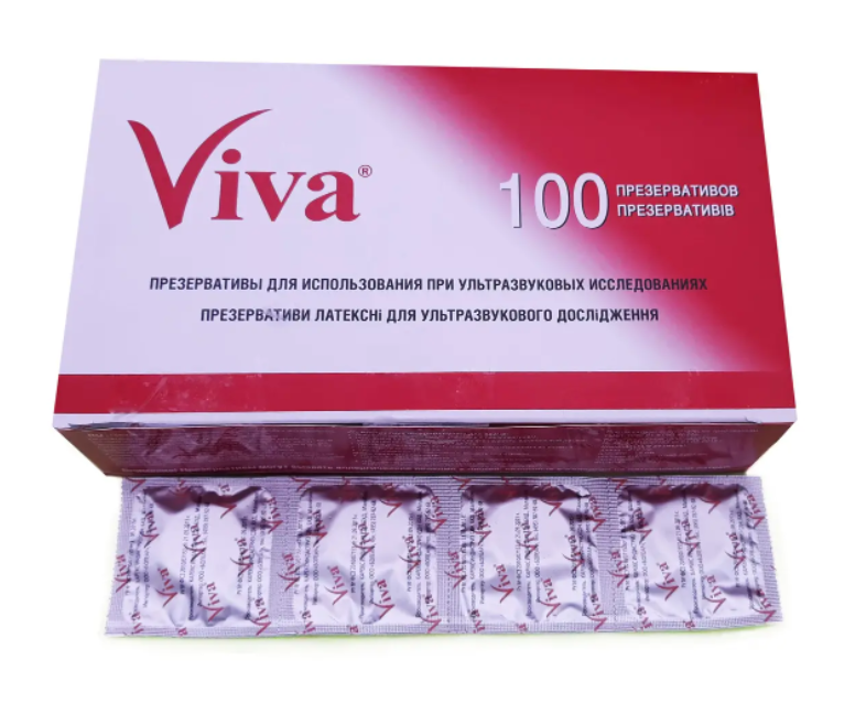 Презервативи для УЗД Viva 100 шт. в упаковці (AN001212)