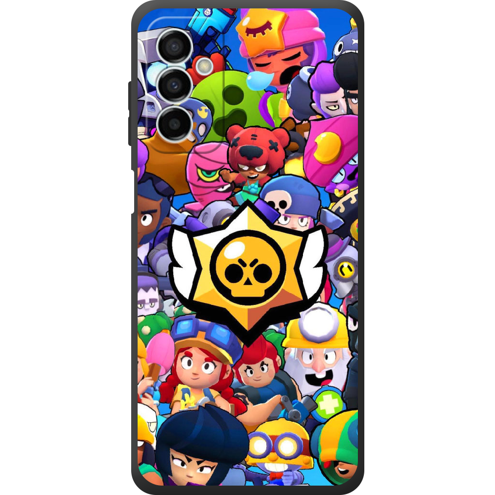 Чохол BoxFace Samsung Galaxy M23 5G (M236) Brawl Stars Чорний силікон (44471-up2389-44481)