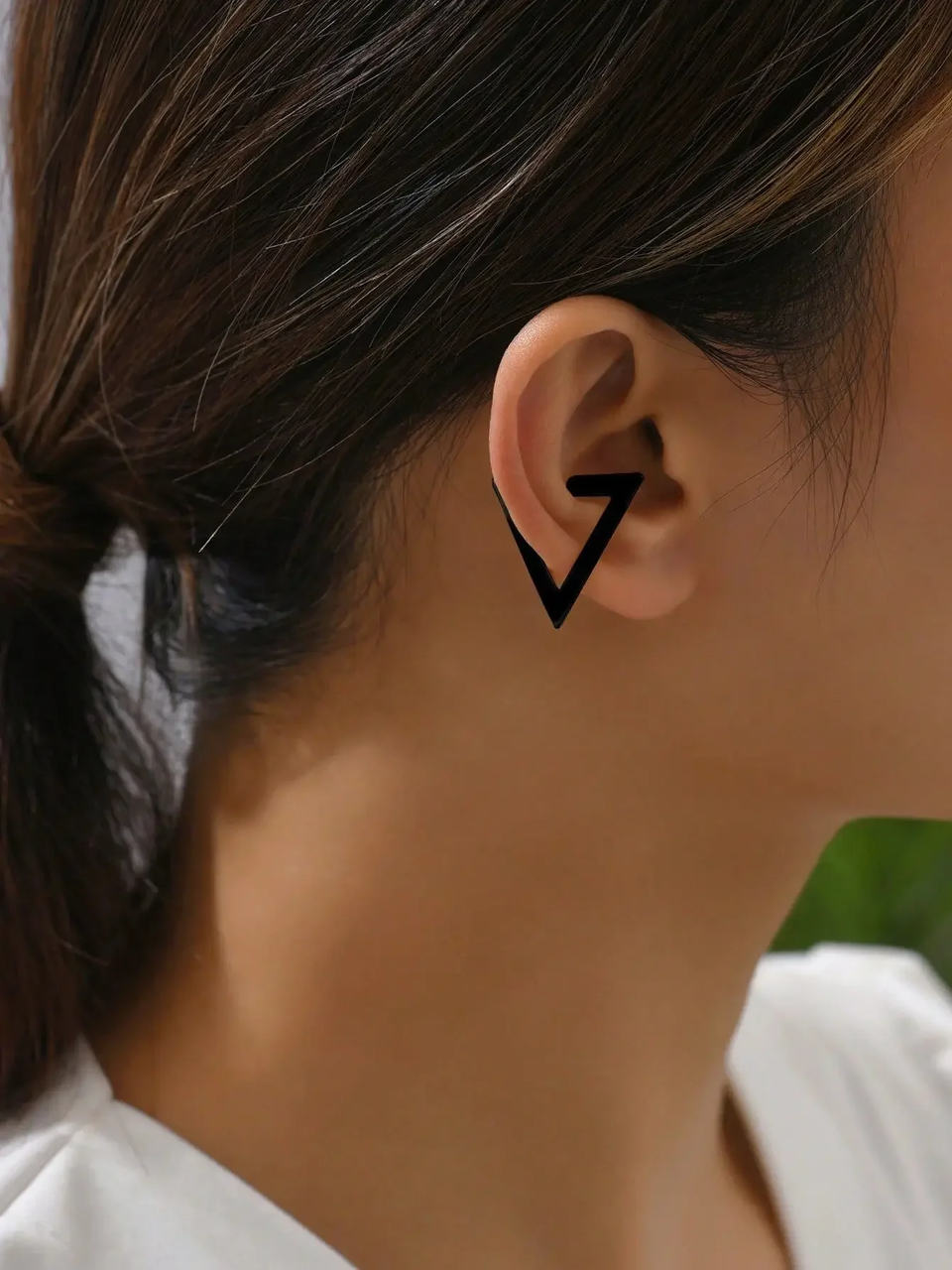 Сережки кліпси в формі трикутника на одно вухо (1510756555)