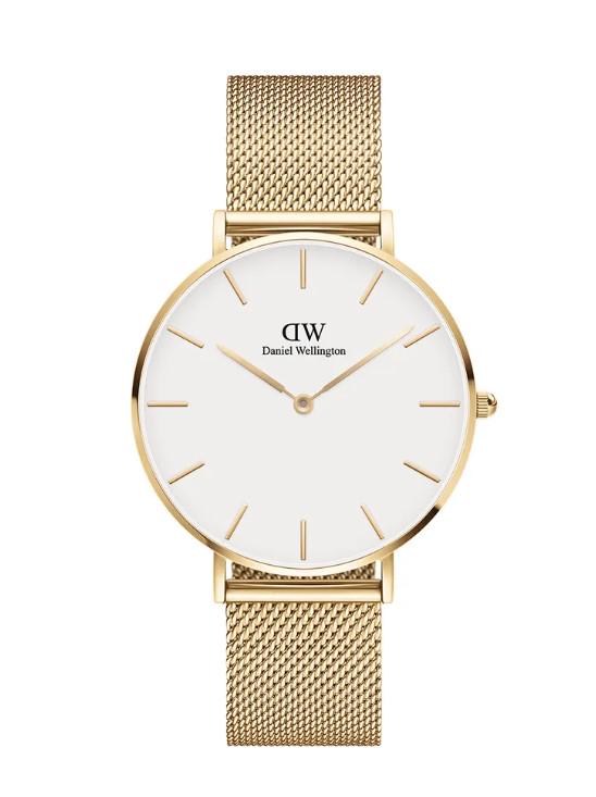 Часы кварцевые Daniel Wellington DW00100346 Petite 36 Evergold G White