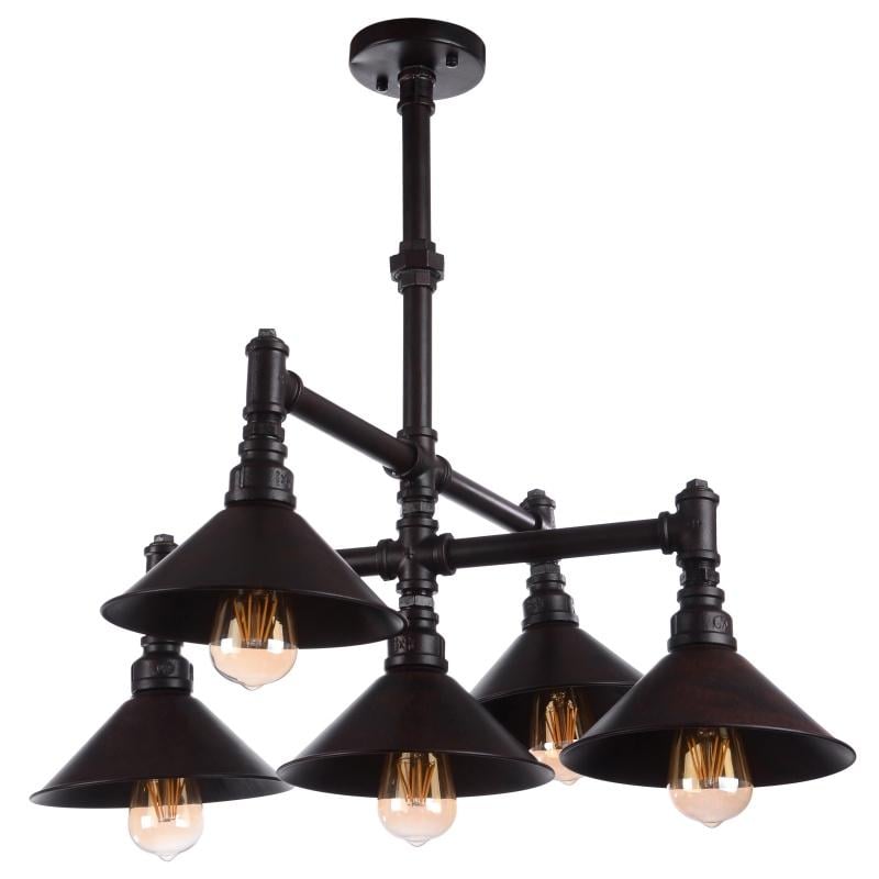 Люстра потолочная лофт паук на Brille BL-336S/5 E27 BZ 5 плафонов