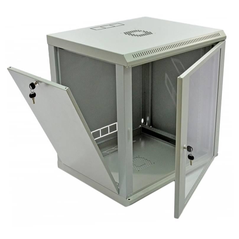 Шафа 12U економ акрилове скло 600x500x640 мм Сірий (41927)