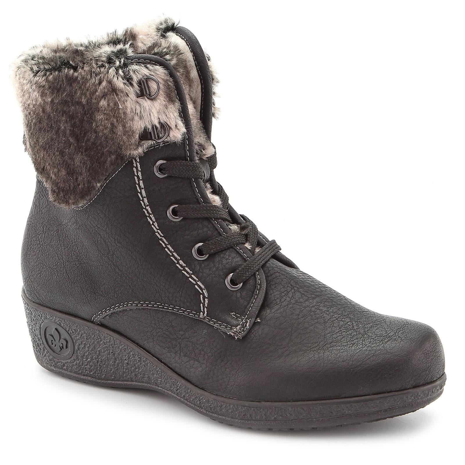 Ботинки женские утепленные RIEKER р. 40 Черный (91634145)