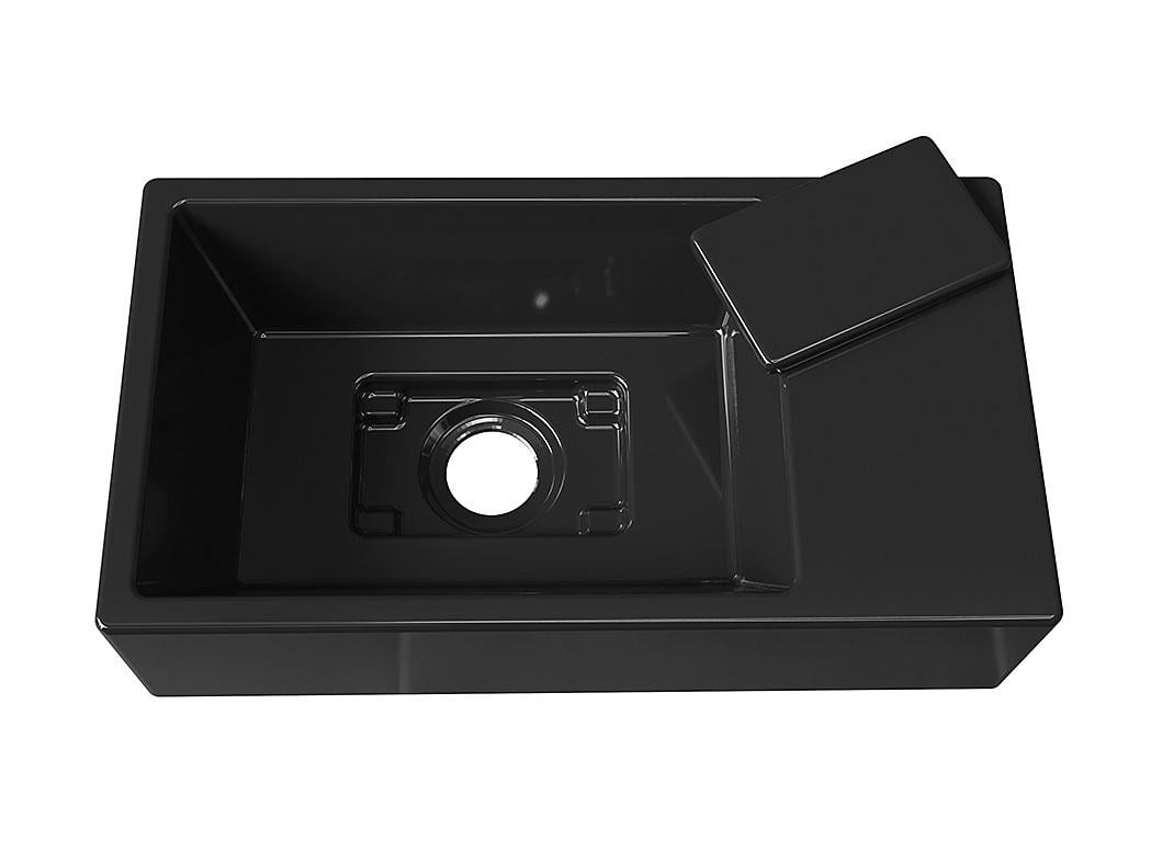 Умывальник подвесной Luxor Aldo R Black (742) - фото 7