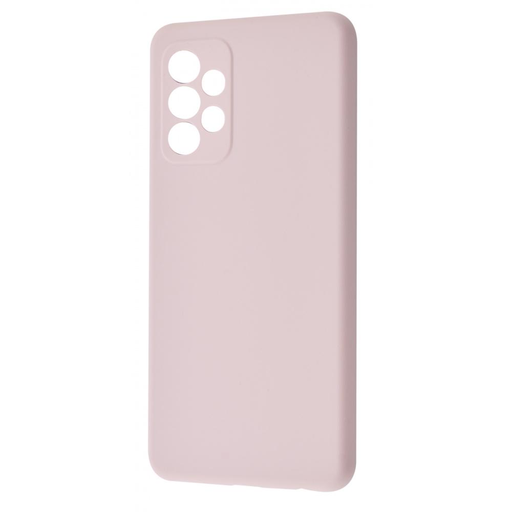 Чехол с мягкой подкладкой WAVE Full Silicone Cover Samsung Galaxy A52 (A525F) pink sand Розовый