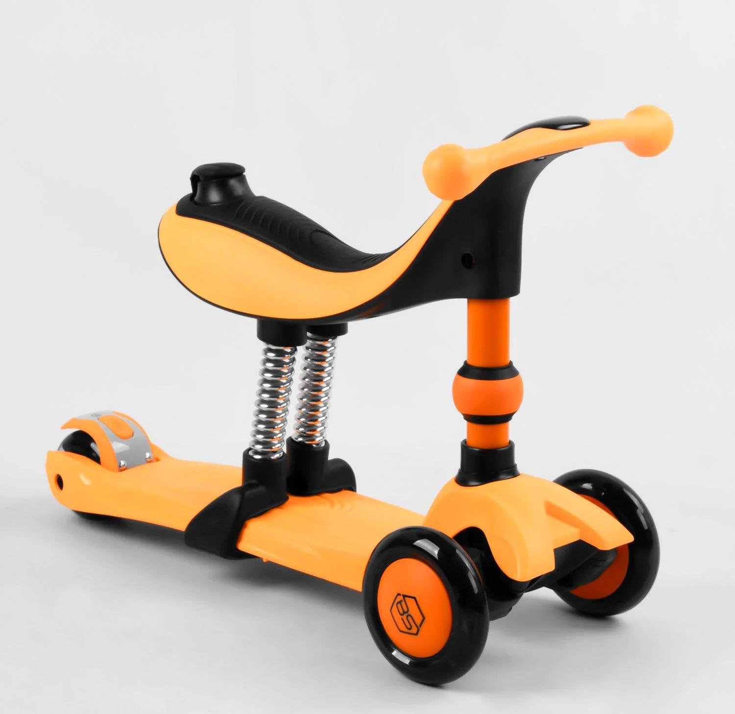 Самокат-велобег Best Scooter 3в1 BS-50584 с подсветкой с сидением и родительской ручкой (17664161) - фото 2