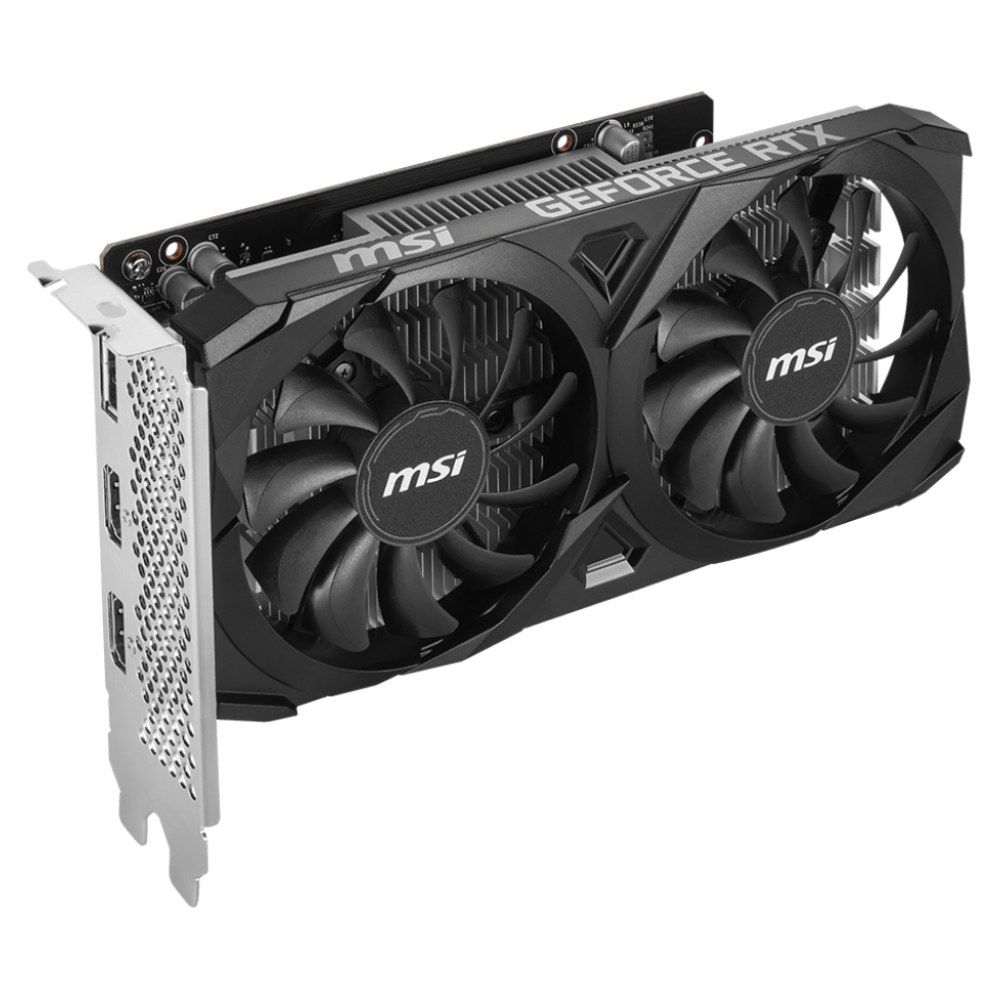 Відеокарта MSI NVIDIA RTX 3050 Ventus 2X OC 6 ГБ GDDR6/14000 МГц (RTX 3050 VENTUS 2X 6G OC) - фото 3 Відеокарта MSI NVIDIA RTX 3050 Ventus 2X OC 6 ГБ GDDR6/14000 МГц (RTX 3050 VENTUS 2X 6G OC) - фото 3