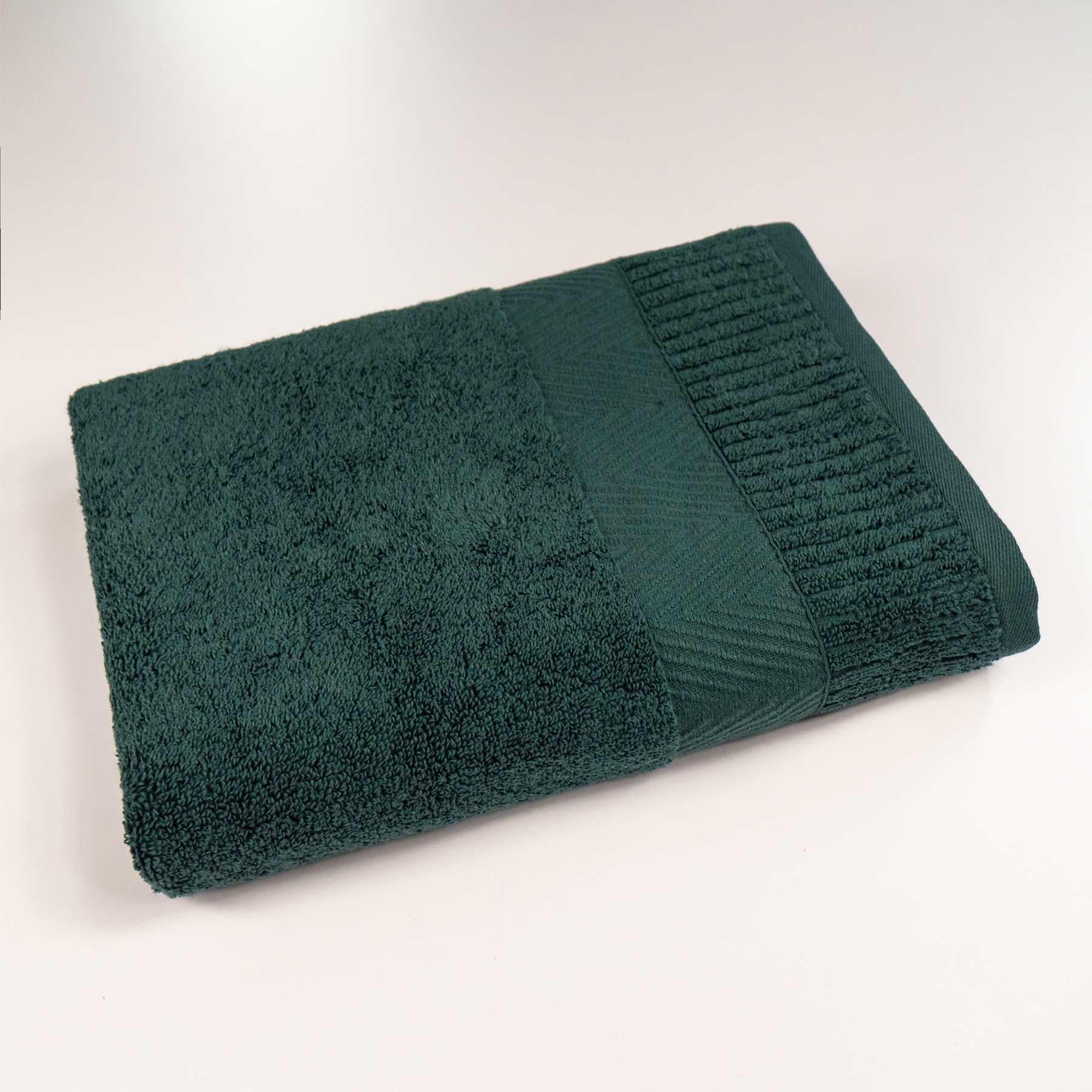 Полотенце Зеро Твист Бордюр 50x90 см Зеленый (550-90-ztb-green)