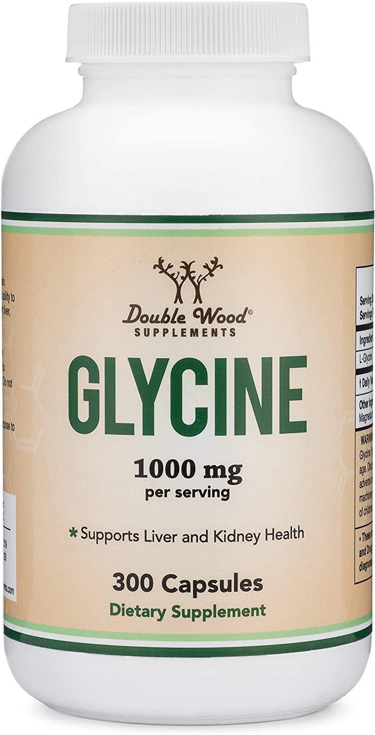 Глицин Double Wood Supplements Glycine 500 mg 300 capsules