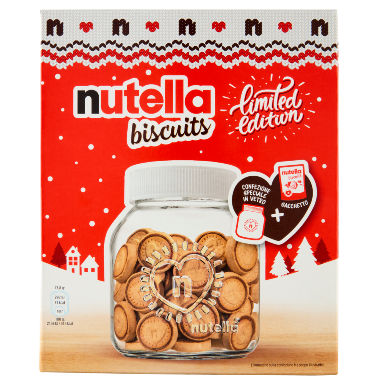 Печиво Ferrero Nutella Biscuits Limited Edition у склі 22 шт. 304 г (2448761941)