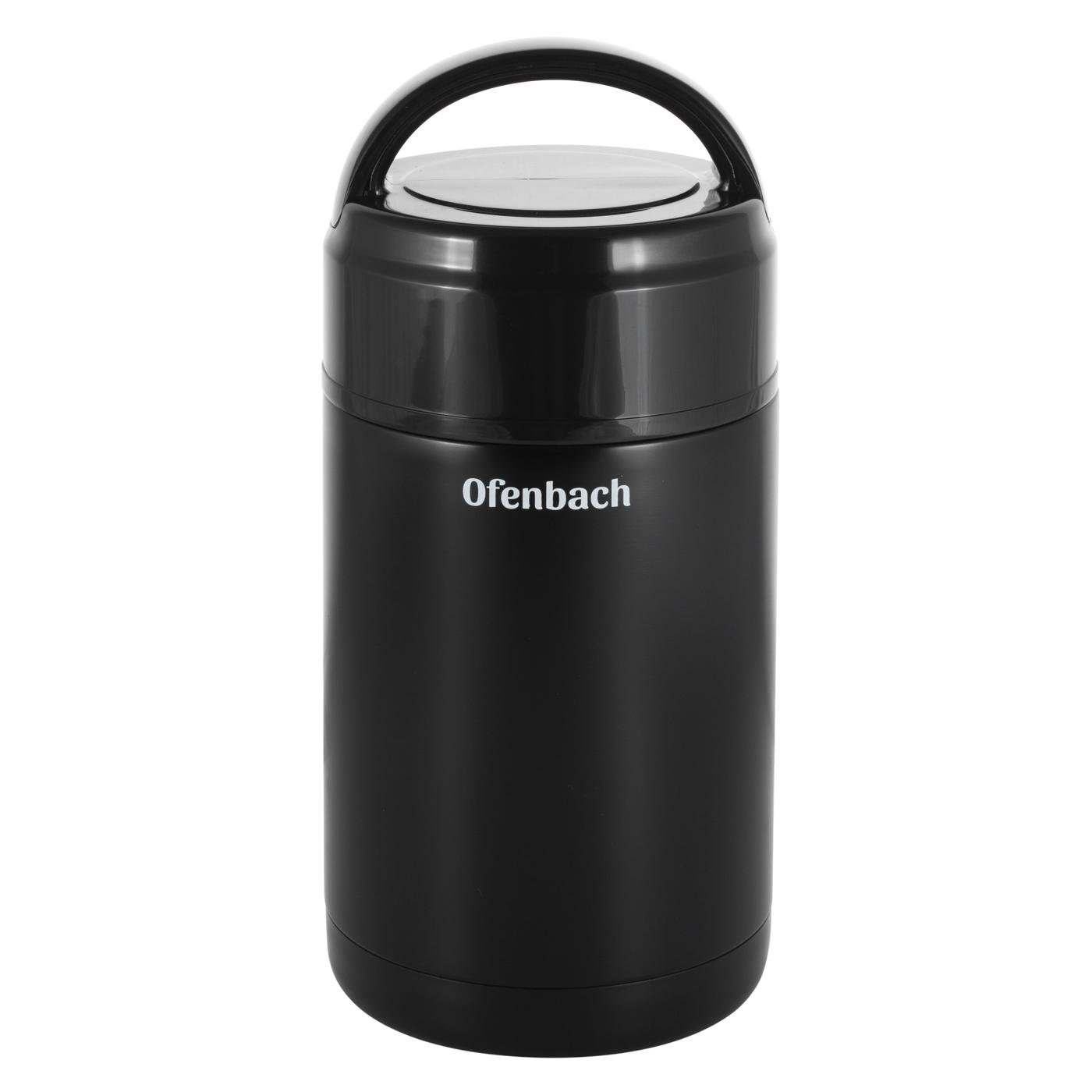Термос харчовий для їжі з ручкою Ofenbach KM-101303 з нержавіючої сталі 1000 мл Чорний (150-84-101303) - фото 7 Термос харчовий для їжі з ручкою Ofenbach KM-101303 з нержавіючої сталі 1000 мл Чорний (150-84-101303) - фото 7