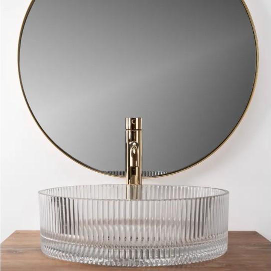 Умывальник Rea Ingrid 40x40 см Transparent (REA-U0278) - фото 5 Умывальник Rea Ingrid 40x40 см Transparent (REA-U0278) - фото 5