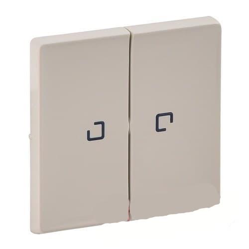 Клавиша выключателя Legrand IN'MATIC Life на 2 поста с подсветкой 50x50 мм Слоновая кость (755221)
