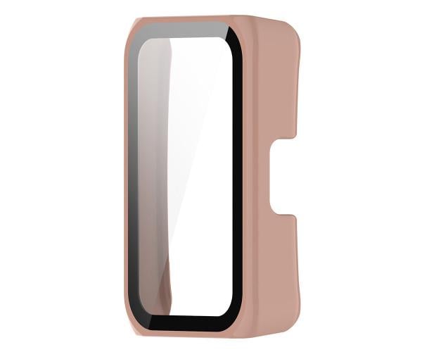 Чехол с защитным стеклом Protective Cover with Glass для Huawei Band 6/7 Розовый