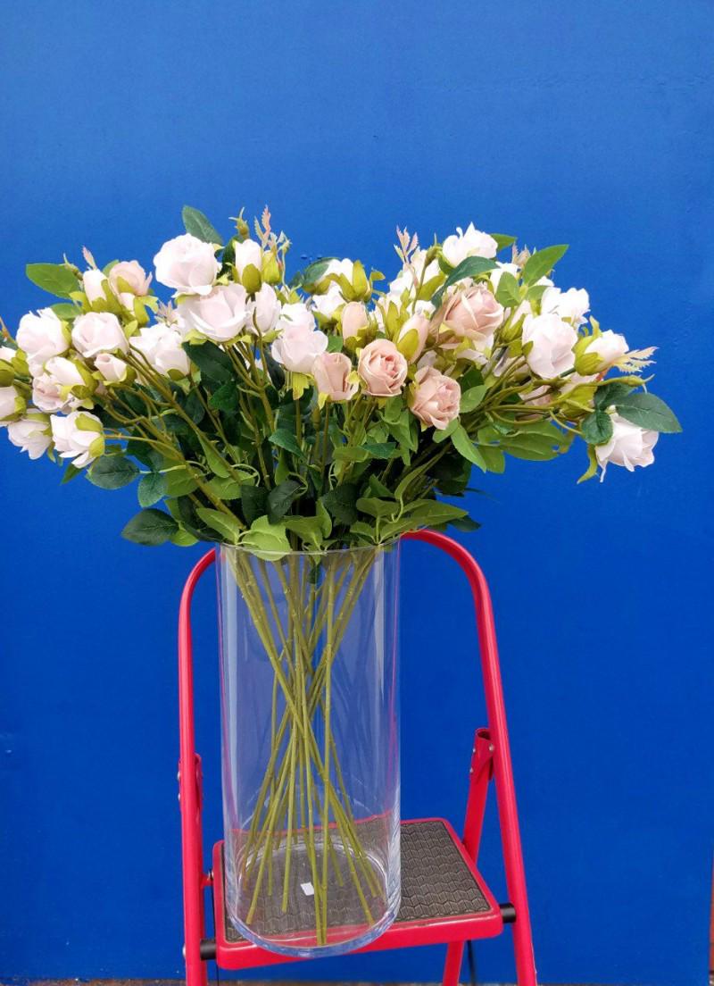 Ваза стеклянная Цилиндр h 40 см d 19 см (X19)