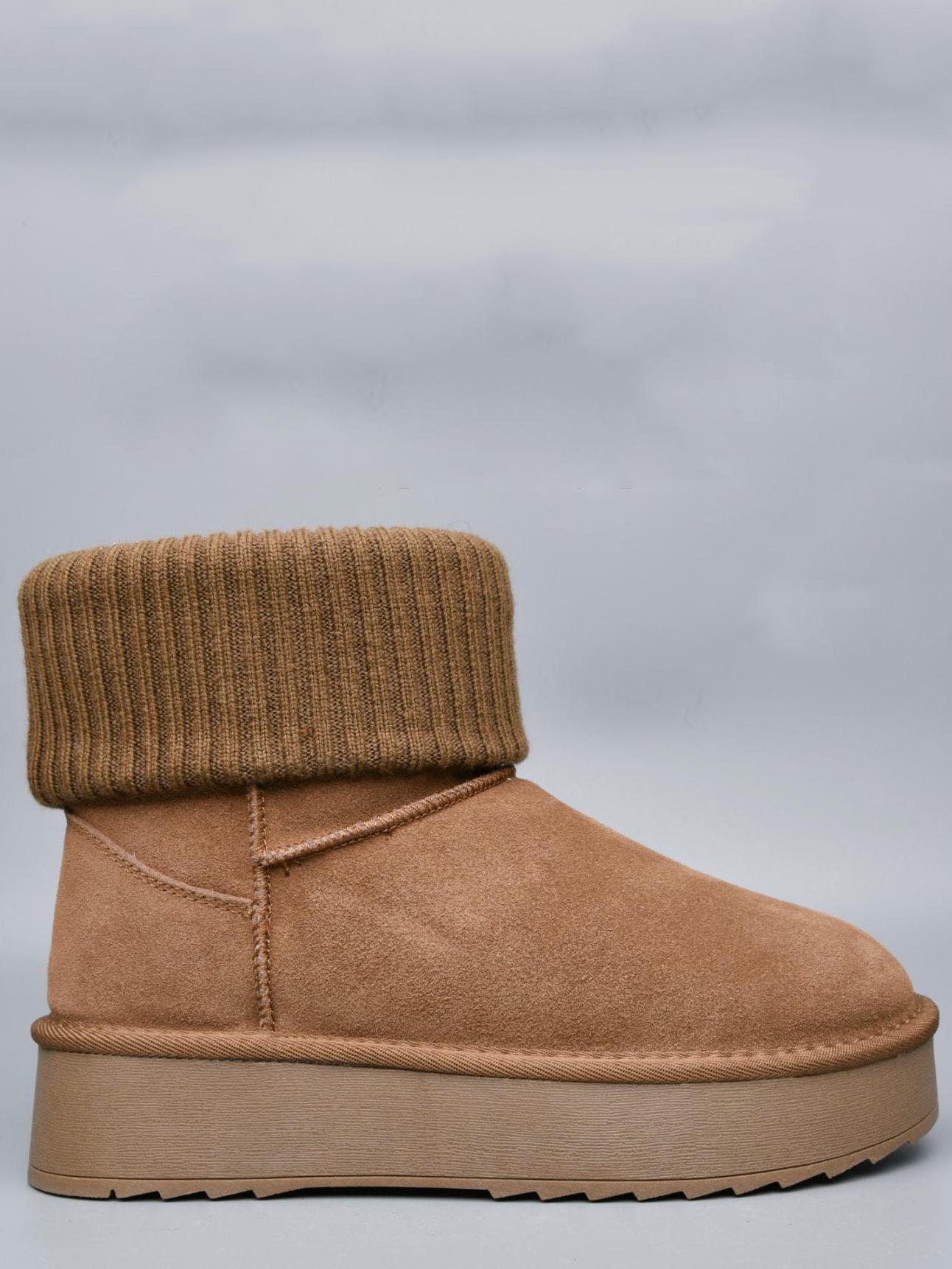 Замшевые угги на овчине Stilli UGN160-3 р. 38 Горчичный