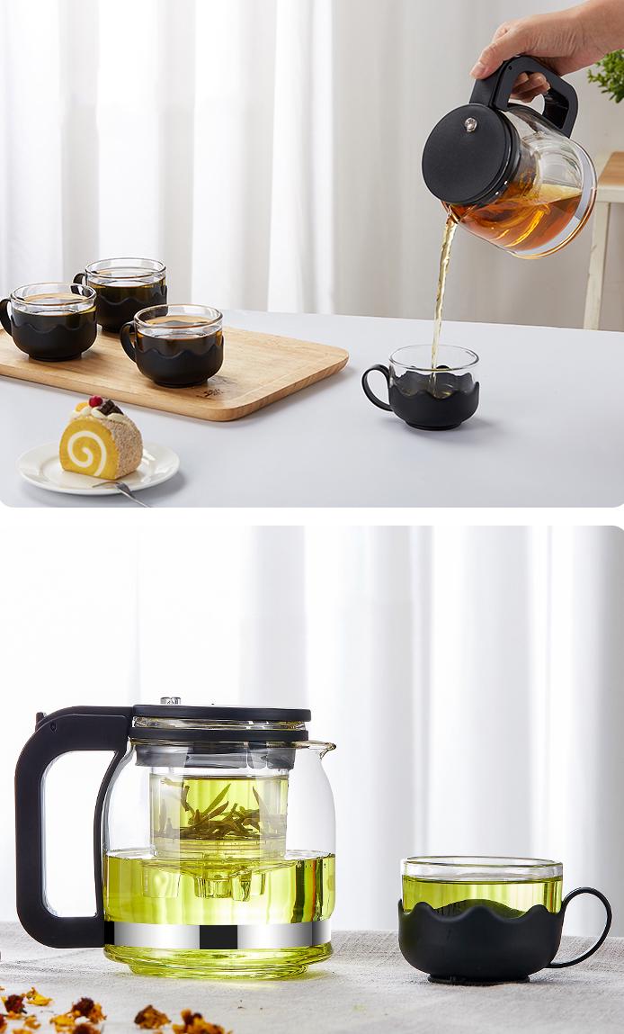 Сервиз LILAC S421 заварник проливного типа 880 мл с 4 чашками 150 мл Olive (27686671) - фото 10 Сервиз LILAC S421 заварник проливного типа 880 мл с 4 чашками 150 мл Olive (27686671) - фото 10