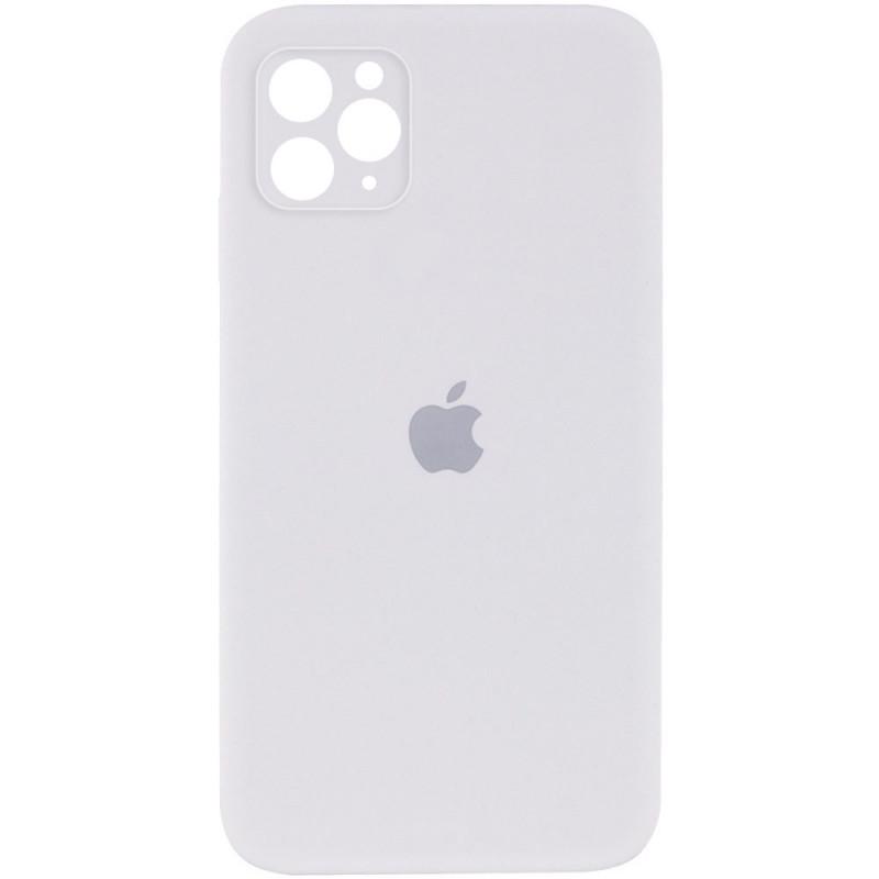Противоударный чехол Silicone Case Square Full Camera Protective AA для Apple iPhone 11 Pro Max 6.5" Белый/White
