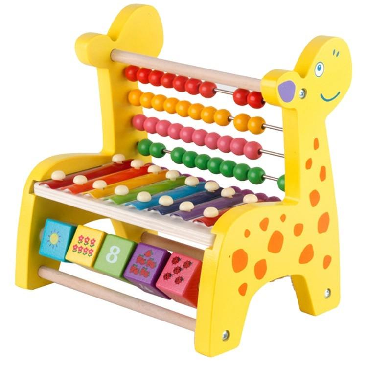 Деревянные детские счеты жираф Fortune idea