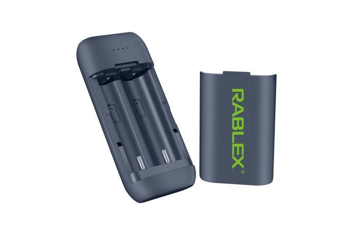 Портативний зарядний пристрій з функцією Power Bank на 2А RABLEX RB400 від батареї 18650 Чорний - фото 2