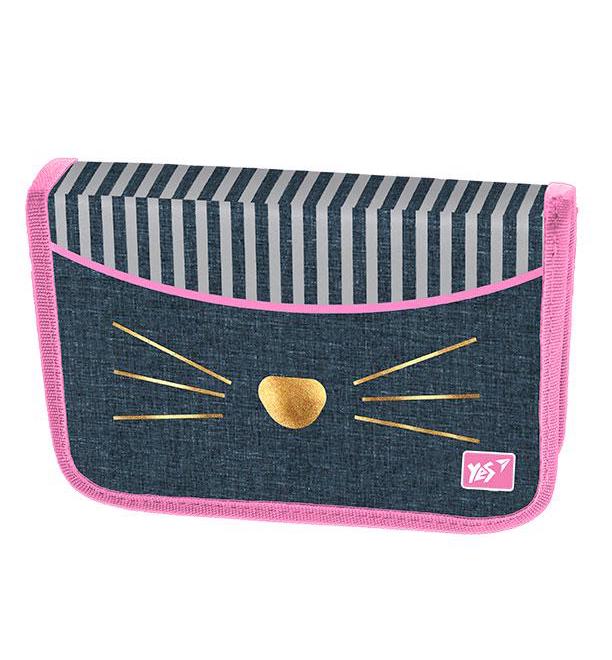 Пенал твердий YES одинарний з двома клапанами HP-04 Kittycon (533123)