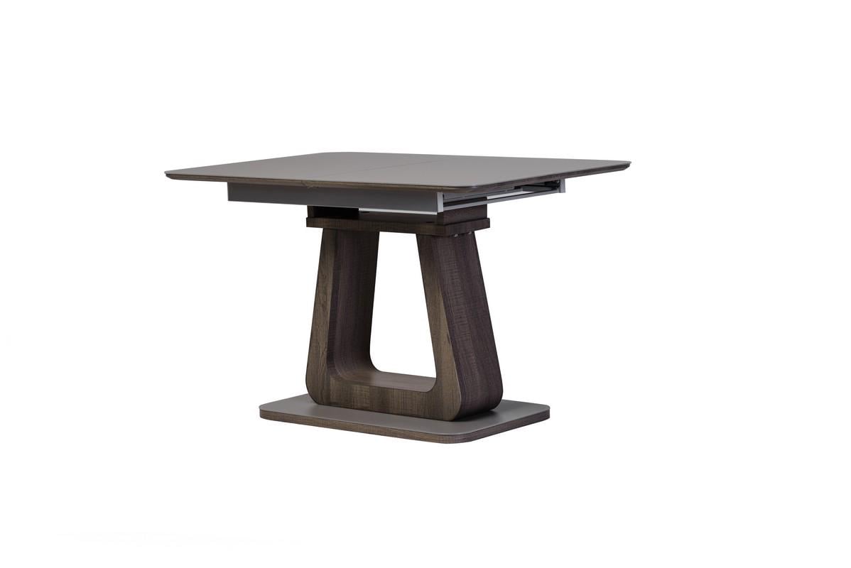 Стол обеденный прямоугольный раскладной Vetro Mebel TML-521-1 80х120 см Серый матовый/Серый Дуб Стол обеденный прямоугольный раскладной Vetro Mebel TML-521-1 80х120 см Серый матовый/Серый Дуб