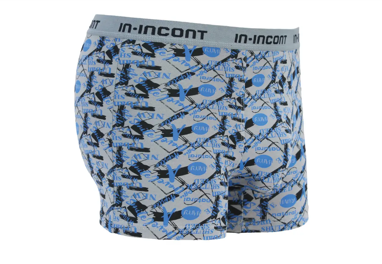 Мужские трусы IN.INCONT стрейчевые 4XL р. 52-54 Светло-серый (1645)